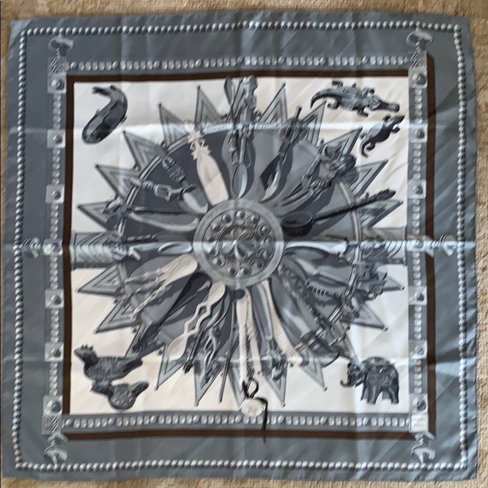 Hermes silk scarf